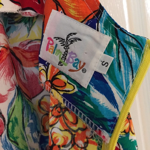 Fun Bright Tropical print Dress by Palm Bay - Picture 7 of 8